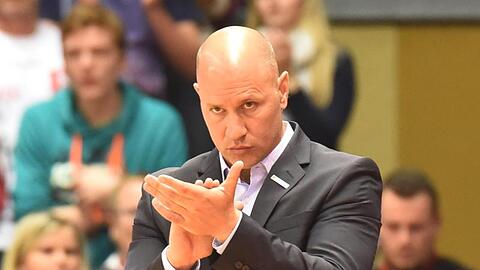 Mit s.Oliver Würzburt will Trainer Denis Wucherer das Finale im Europe Cup gewinnen. Foto (Archiv): Huebner/dpa