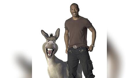 Der "Shrek"-Esel und seine Stimme Eddie Murphy.