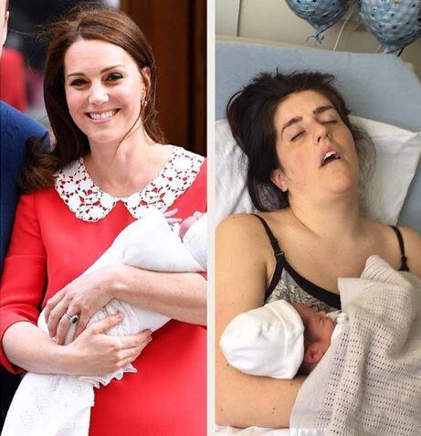 Diese Frauen wehren sich gegen die unrealistische Darstellung einer Frau, sieben Stunden nachdem sie ein Baby geboren hat.