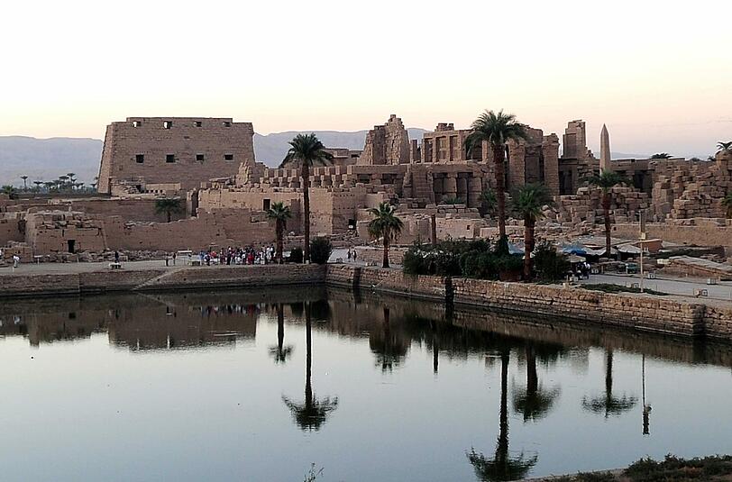 Die Tempelanlage Karnak in Ägypten: Zwei Selbstmordattentäter sollen von Sicherheitskräften getötet worden sein.