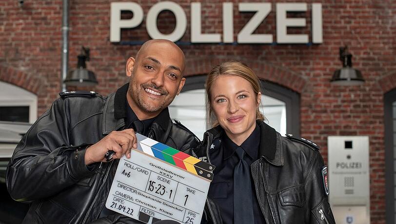 Die Neue: Sinha Melina Gierke mit Patrick Abozen.