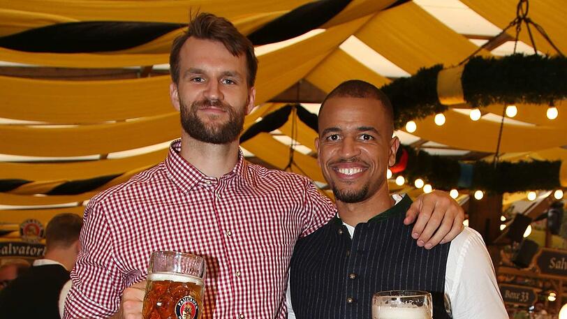 Barthel (l.) und King auf der Wiesn.