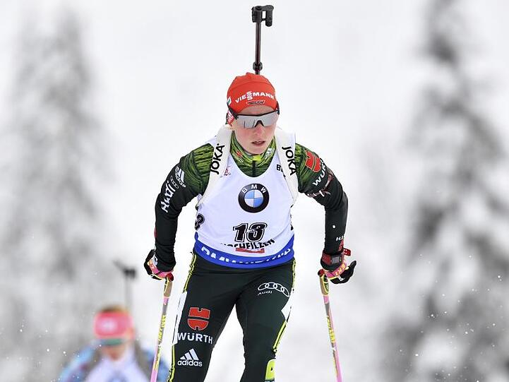 Erreichte in der Verfolgung die Top Ten in Hochfilzen: Franziska Hildebrand.