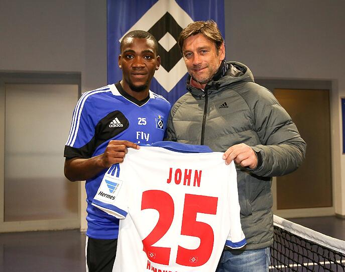 Hamburger SV

Zugänge: Ola John (Benfica Lissabon/ca. 700 000/ausgeliehen/im Bild) Ouasim Bouy (Juventus Turin/ausgeliehen)

Abgänge: Artjoms Rudnevs (Hannover 96/ca. 400 000/verliehen)