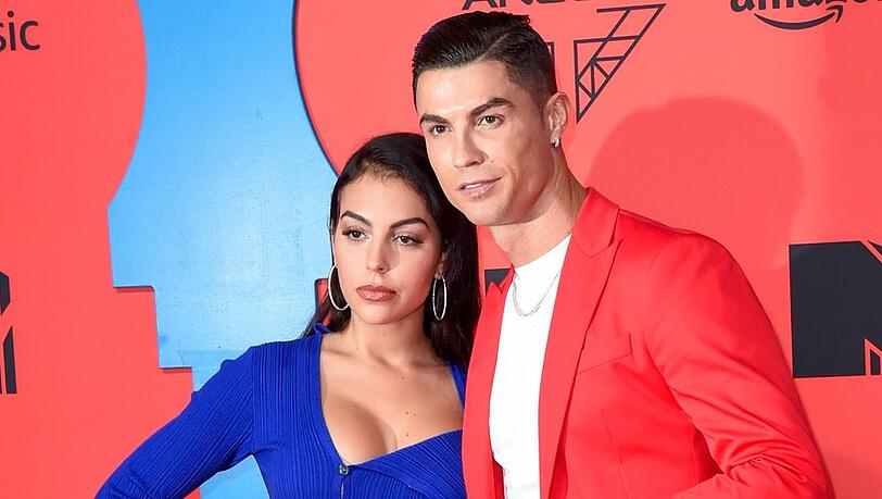 Cristiano Ronaldo und seine Partnerin Georgina Rodriguez auf einem Event in Sevilla.
