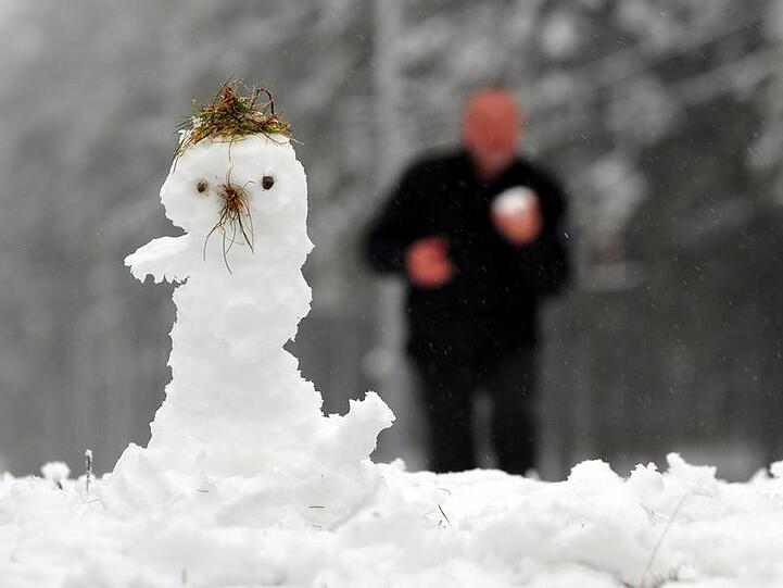 An Weihnachten einen Schneemann bauen - darus wird wohl nichts