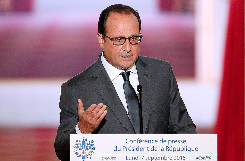 Frankreich Präsident Francois Hollande.