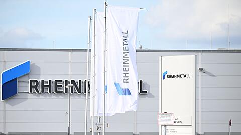 Blick auf das Neusser Rheinmetall-Werk.