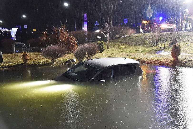 Die "Pfütze" war leider ein tieferer Weiher.