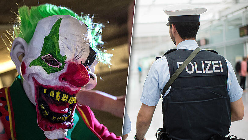 Die Münchner Polizei gibt Tipps, wie man sich gegenüber einem Horror-Clown verhalten soll. (Archivbild)