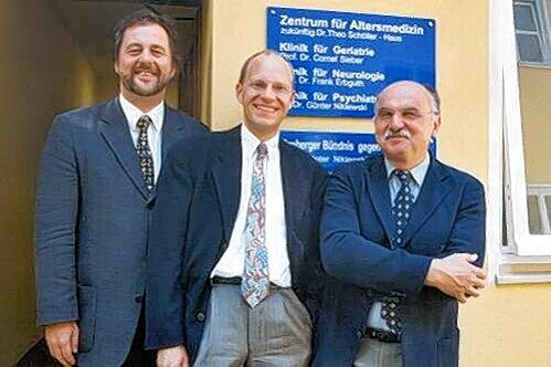 Die Chefärzte des Zentrums für Altersmedizin im Nürnberger Klinikum: Prof. Dr. Frank Erbguth (Neurologie), Prof. Dr. Cornel Sieber (Geriatrie) und Dr. Dr. Günter Niklewski (Psychiatrie, von links).
