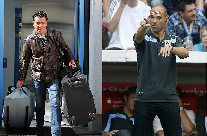 Waren jeweils nach einer Pleite gegen den SV Sandhausen ihren Trainerjob beim TSV 1860 los: Ricardo Moniz und Alexander Schmidt.