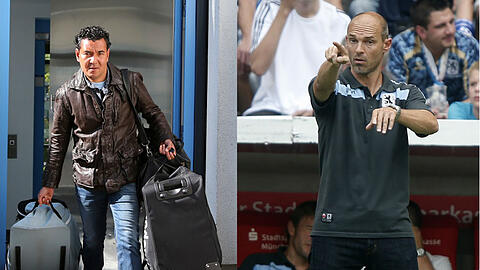 Waren jeweils nach einer Pleite gegen den SV Sandhausen ihren Trainerjob beim TSV 1860 los: Ricardo Moniz und Alexander Schmidt.