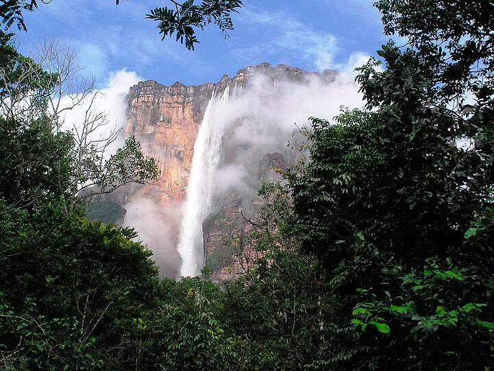 Der Salto Angel in Venezuela ist der höchste Wasserfall der Welt.