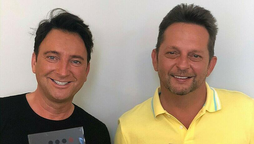 Fredi Malinowski (links) und Martin Marcell stehen seit 1997 als Schlager-Duo Fantasy auf der Bühne. Fredi Malinowski (links) und Martin Marcell stehen seit 1997 als Schlager-Duo Fantasy auf der Bühne.