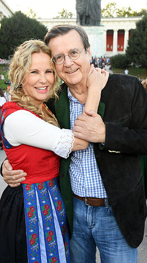 Katja Burkard und Lebensgefährte Hans Mahr