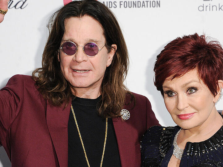 Ozzy Osbourne und seine Frau Sharon bei einer Oscar-Party im Februar
