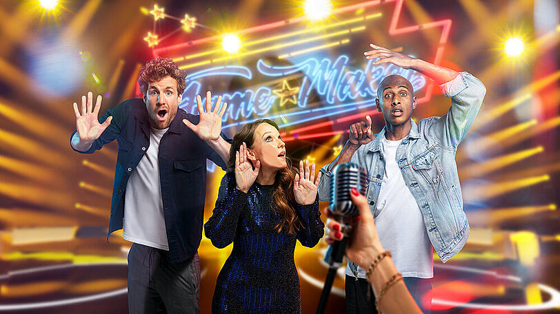 Können Luke Mockridge (v.l.), Carolin Kebekus und Teddy Teclebrhan echte Talente erkennen?