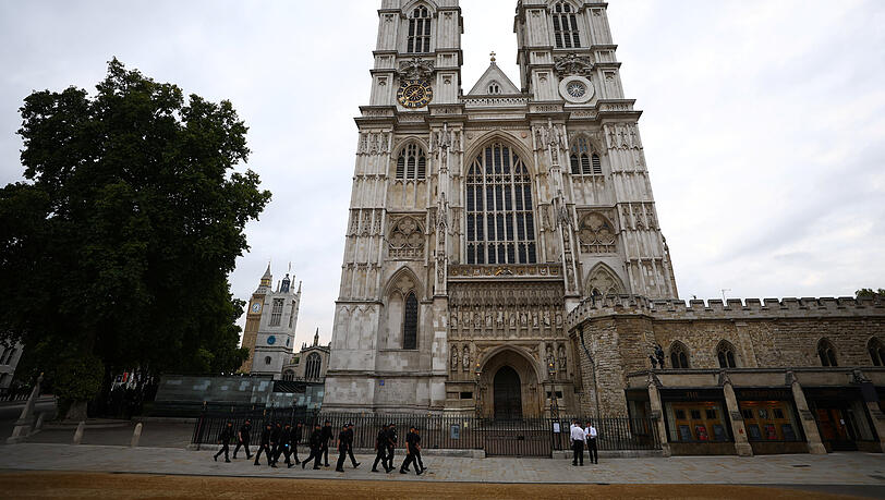 Die Westminster Abbey am Montagmorgen.