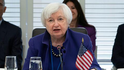 US-Finanzministerin Janet Yellen während der Frühjahrstagung von Weltbank und IWF in Washington.