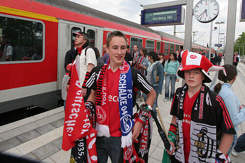 Haltestelle Frankenstadion: Den Club-Fans bleibt der ärgerliche Umweg über den Hauptbahnhof doch erspart.
