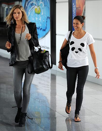 Sarah Brandner und Silvia Meichel, die Freundin von Mario Gomez.