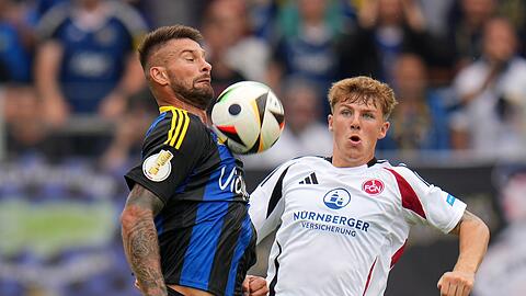 Finn Jeltsch (r) fehlt dem 1. FC Nürnberg am Wochenende.