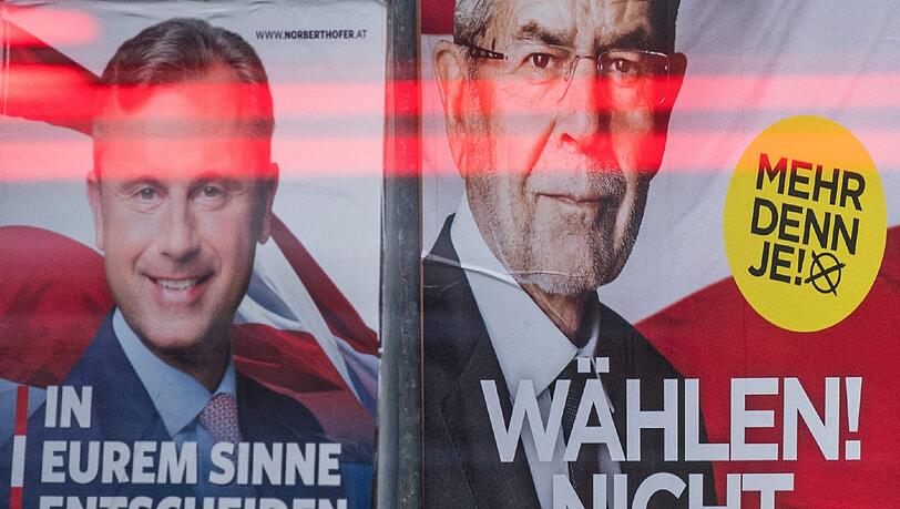 Ob Alexander Van der Bellen (l) oder Norbert Hofer (r) österreichischer Bundespräsident wird, soll sich im dritten Anlauf entscheiden.