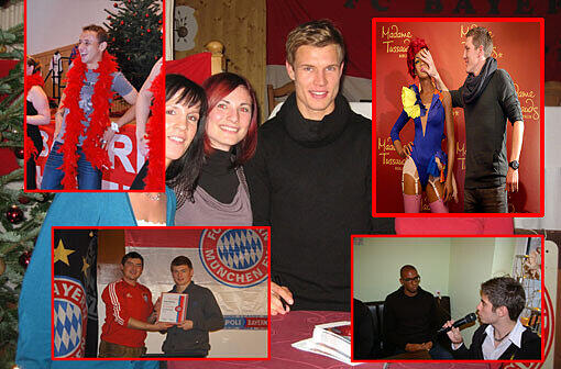 Weihnachtsüberraschung: Die Bayern-Stars Rafinha, Badstuber, Kroos, Boateng & Co. waren am Wochenende bei zahlreichen Fanklubs zu Besuch - und als Präsent hatten sie nach dem 4:1-Sieg gegen Werder Bremen sogar die Tabellenführung im Gepäck. Bastian Schweinsteiger durfte beim Besuch eines Hamburger Fanklubs sogar Bekanntschaft mit Rihanna machen.
