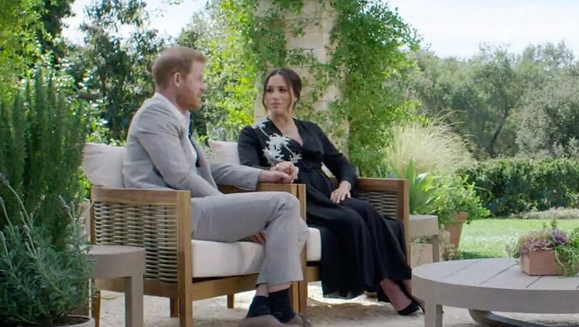 Prinz Harry und Herzogin Meghan vor rund einem Jahr beim Oprah-Interview. Prinz Harry und Herzogin Meghan vor rund einem Jahr beim Oprah-Interview.