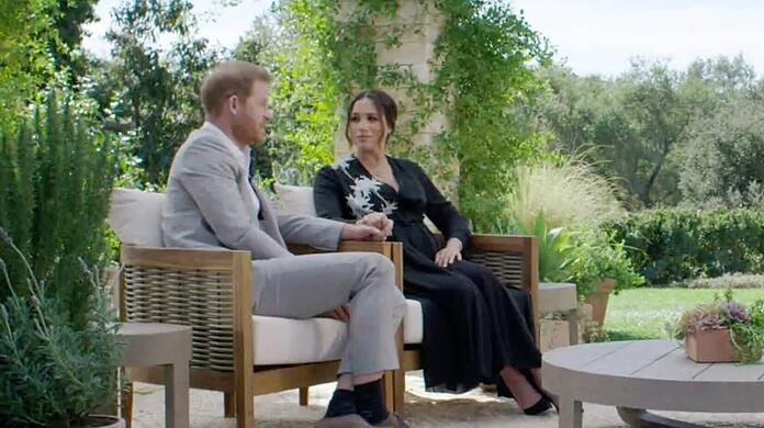 Prinz Harry und Herzogin Meghan vor rund einem Jahr beim Oprah-Interview.