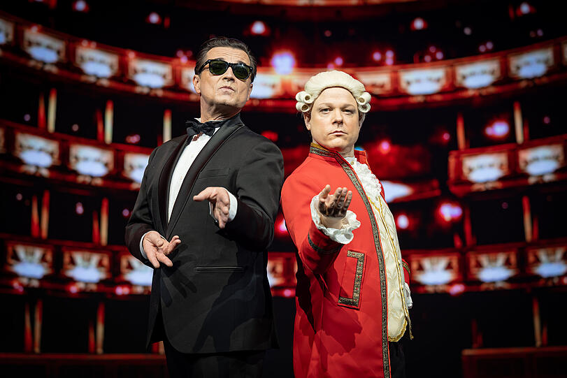 &bdquo;Der Kommissar&ldquo; ist zur&uuml;ck! Falco meets Amadeus bringt Falcos gr&ouml;&szlig;te Hits live auf die B&uuml;hne &ndash; schrill, exzentrisch und voller Energie.