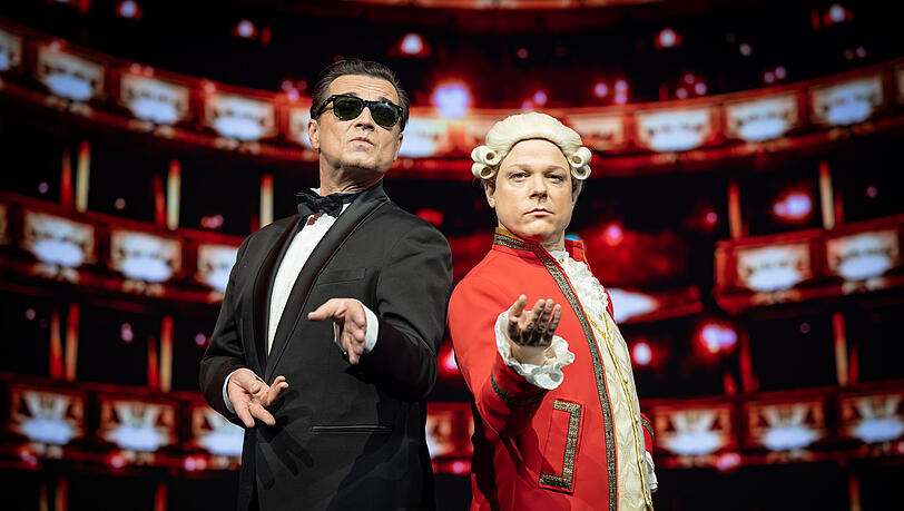 &bdquo;Der Kommissar&ldquo; ist zur&uuml;ck! Falco meets Amadeus bringt Falcos gr&ouml;&szlig;te Hits live auf die B&uuml;hne &ndash; schrill, exzentrisch und voller Energie.