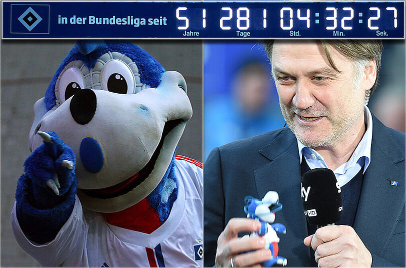 Sportchef Beiersdorfer bekennt sich klar zum Dino-Maskottchen und der Stadion-Uhr.
