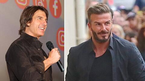 Tom Cruise und David Beckham verfolgten gestern das CL-Finale in München.