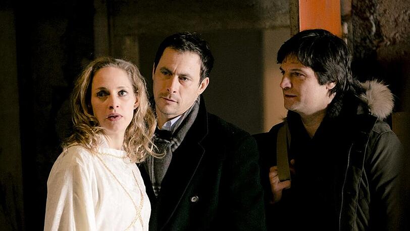 Sophie von Kessel mit Marc Hosemann und Misel Maticevic in "Beste Bescherung"