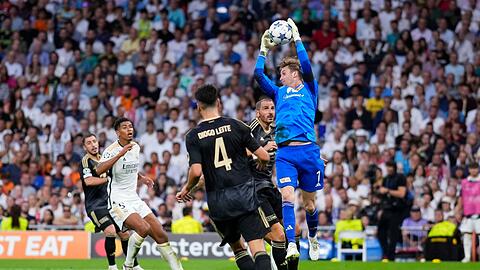Unions Torhüter Frederik Rönnow machte gegen Real Madrid ein starkes Spiel.