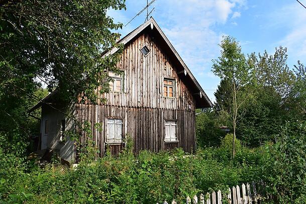 Holzhaus der historischen Gartensiedlung Eggarten. Holzhaus der historischen Gartensiedlung Eggarten.