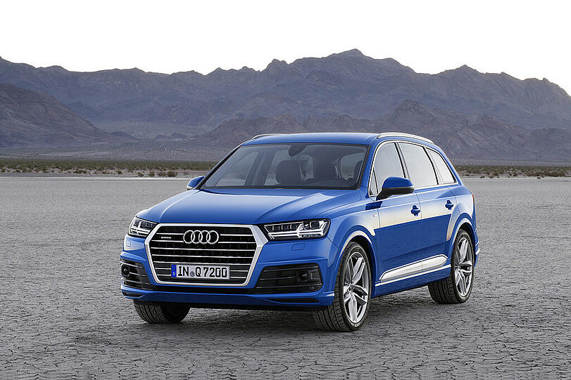 Der neue Audi Q7 schaut ein wenig dynamischer aus - und hast deutlich abgenommen.