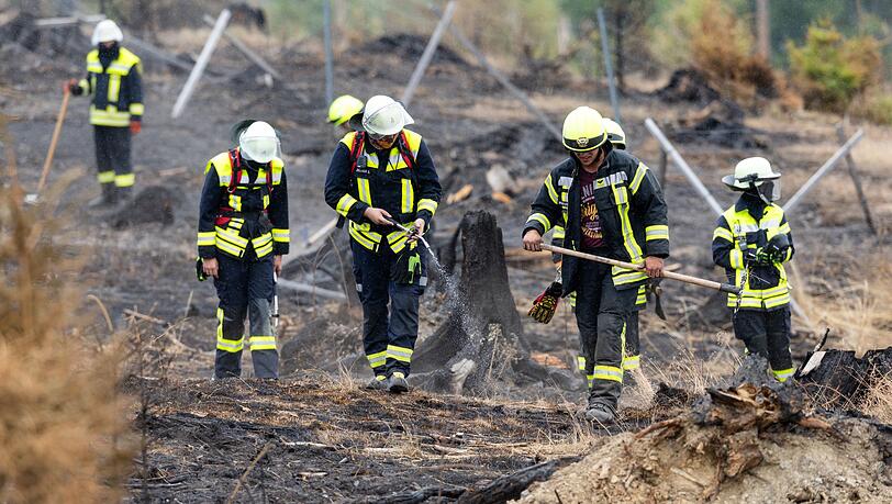 150 Einsatzkräfte sind derzeit in Thüringen noch im Einsatz.