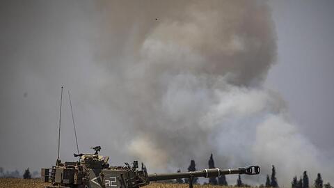 Israels Armee im Einsatz im Grenzgebiet zum Gazastreifen.