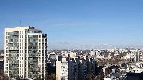 Blick auf das Zentrum von Moldaus Hauptstadt Chisinau.
