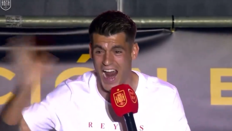 "Wo ist Musiala? Wo ist er?", witzelte Spaniens Morata. "Wo ist Musiala? Wo ist er?", witzelte Spaniens Morata.