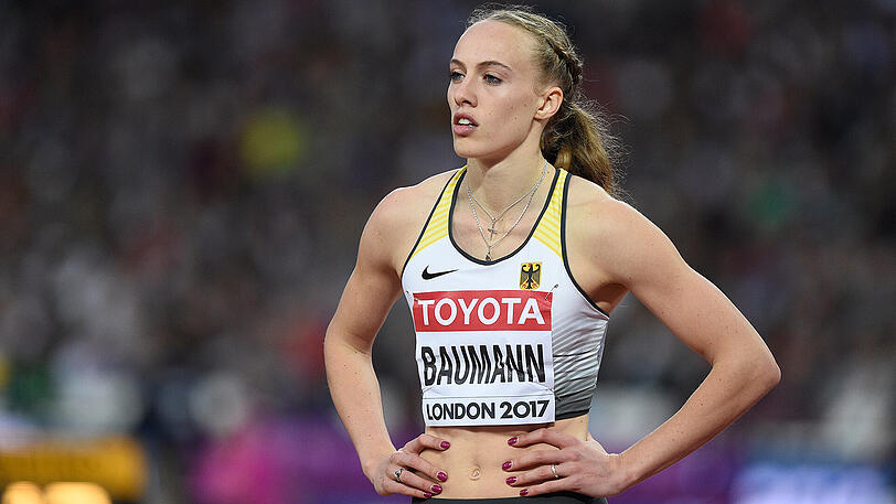 Die deutsche 400-Meter-Hürdenläuferin Jackie Baumann.