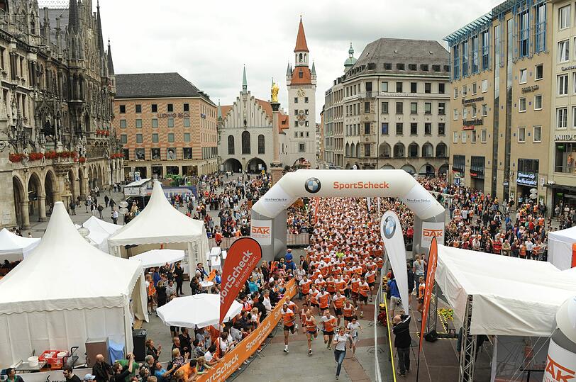 Am Sonntag ist wieder der Münchner Stadtlauf mit Start am Marienplatz