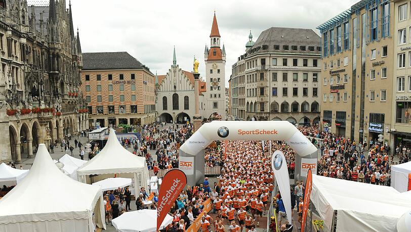 Am Sonntag ist wieder der Münchner Stadtlauf mit Start am Marienplatz Am Sonntag ist wieder der Münchner Stadtlauf mit Start am Marienplatz