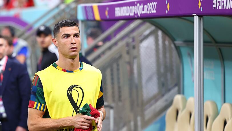 Ein seltenes Bild: Cristiano Ronaldo als Bankdrücker.