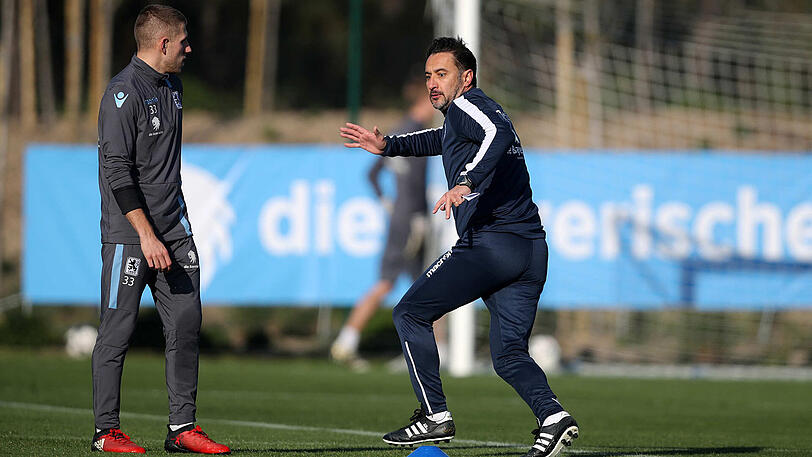 Sie rackerten und ackerten: Unter den kritischen Blicken ihres Trainers Vitor Pereira waren die Löwen-Profis auch am Samstag voll bei der Sache. Simon und Ribamar schnüren im Trainingslager in Troia immer noch ein Extra-Päckchen.