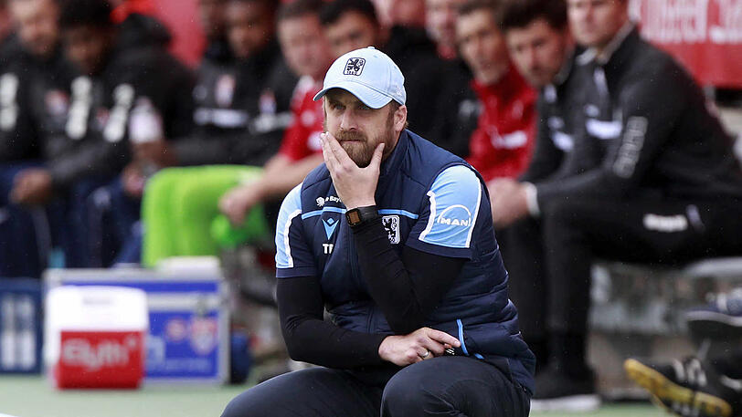Fand nach der Partie nur wenige Worte: Löwen-Trainer Daniel Bierofka.