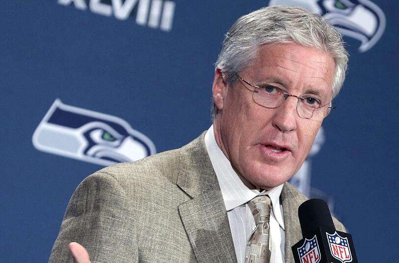Pete Carrol, Head-Coach der Seattle Seahawks könnte sich medizinisches Marihuana auch im Profisport vorstellen.